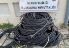 Mersin’de Telefon Hattı Kablolarını Çalan 2 Kişi Yakalandı