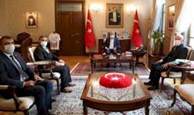 KAHRAMANMARAŞ ORMAN BÖLGE MÜDÜRÜ KOÇ, HATAY VALİSİ RAHMİ DOĞAN'I ZİYARET ETTİ