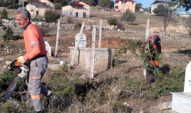 Bitki Örtüsü Altında Kaybolan Göpter Mezarlığı Temizlendi