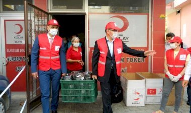 Silifke'de 2 bin kişilik sıcak yemek dağıtılıyor