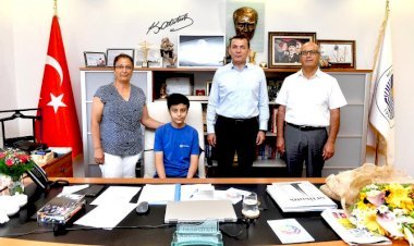 LGS Birincisinden Başkan  Özyiğit’e Ziyâret