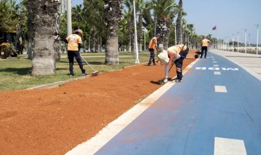 Büyükşehir, Koşu Yolunda Rutin Bakım Çalışması Yapıyor