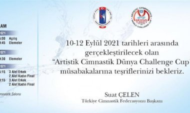 4. Artistik Cimnastik Dünya Kupası’na Mersin Ev Sahipliği Yapacak