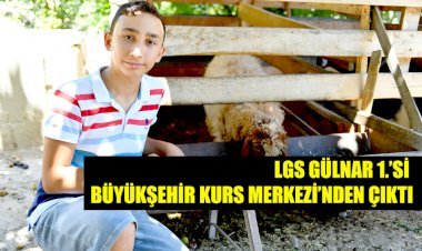 LGS 1. si BÜYÜKŞEHİR KURS MERKEZİNDEN ÇIKTI