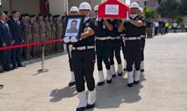 Şehit Polis Mustafa Karapınar için cenaze töreni yapıldı