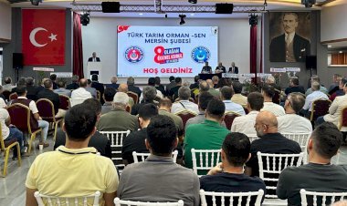 TÜRK TARIM ORMAN-SEN MERSİN ŞUBESİ’NDE AHMET ERCAN DÖNEMİ BAŞLADI