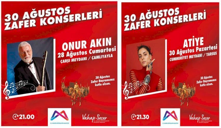 Mersin  Büyükşehir’den Tarsus Ve Çamlıyayla’da Zafer  Konserleri