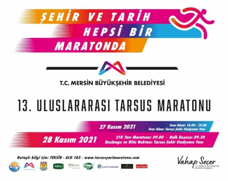 Tarsus’ta 13. Uluslar Arası Yarı Maraton Heyecanı