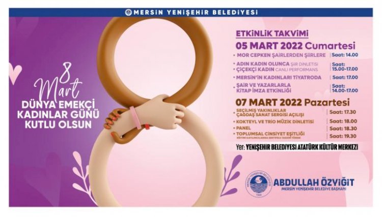 Yenişehir Belediyesinden dolu dolu 8 Mart programı